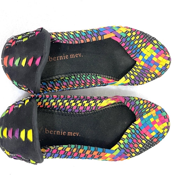 Bernie Mev Multicolor Woven Catwalk Slip-On Flats - Picture 9 of 10